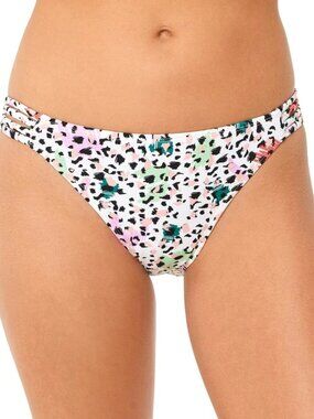 Salt + Cove Womens Waiting Fur Tonight Strappy-Side Hipster Bikini Bottoms L NWT